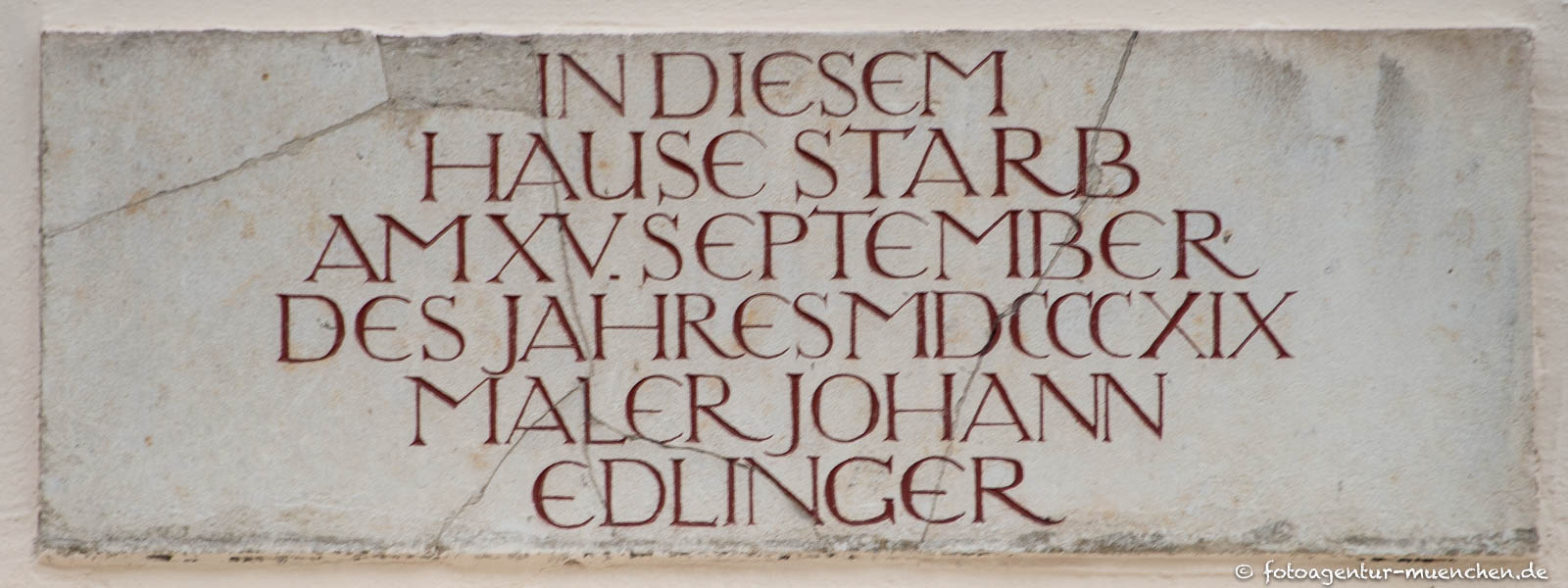 Gedenktafel - Johann Edlinger