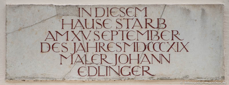 Johann Georg Edlinger – Denkmal/Kunstwerk in München