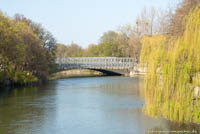 Behelfsbrücke an der Ludwigsbrücke