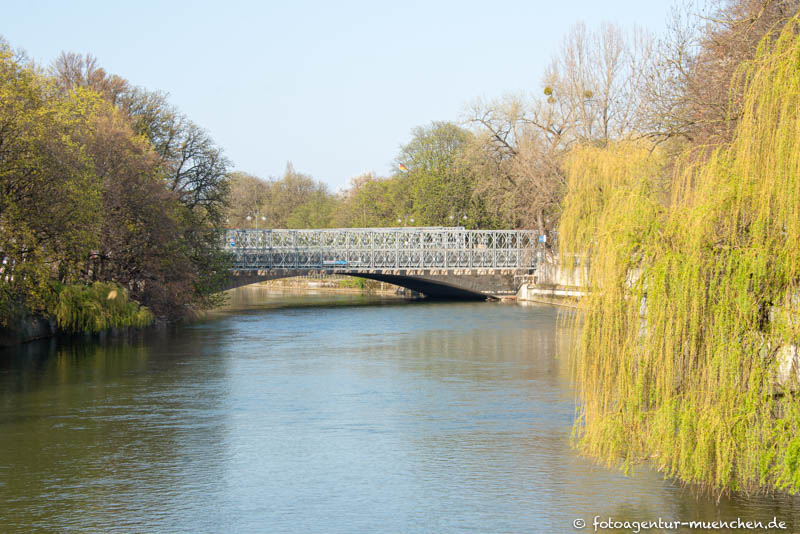 Behelfsbrücke an der Ludwigsbrücke