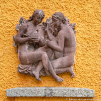 Fehrle Jakob Wilhelm - Zwei Mädchen mit Taube