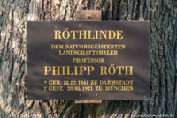 Röthlinde - Gedenktafel