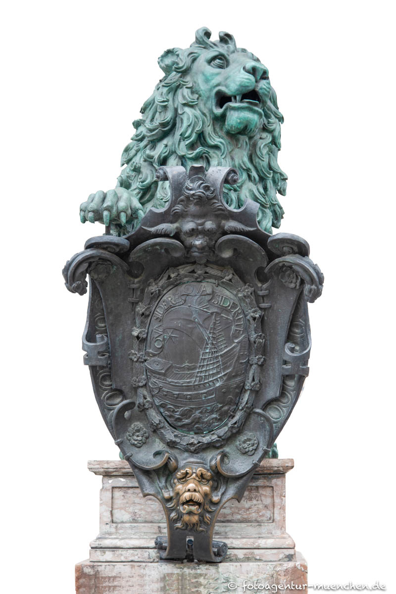 Portal-Löwe 1 - Prudentia - Krumpper Hans – Denkmal/Kunstwerk in München
