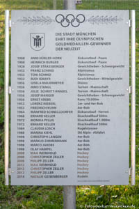  - Gedenktafel - Münchner Olympiasieger