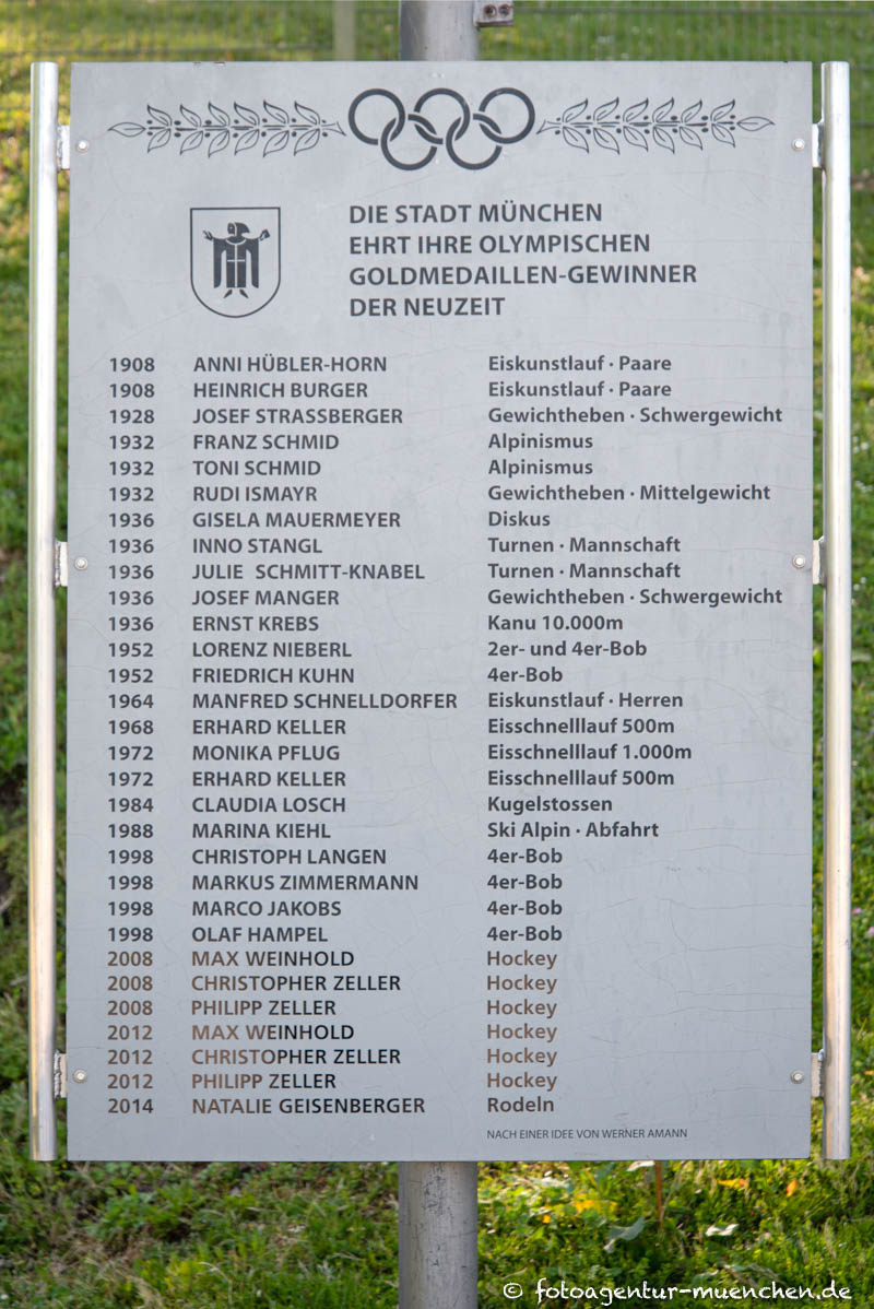 Gedenktafel - Münchner Olympiasieger – Denkmal/Kunstwerk in München