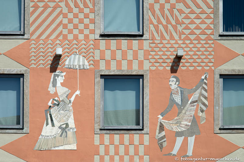 Sgraffito - Ludwig Beck - Lacher Max – Denkmal/Kunstwerk in München