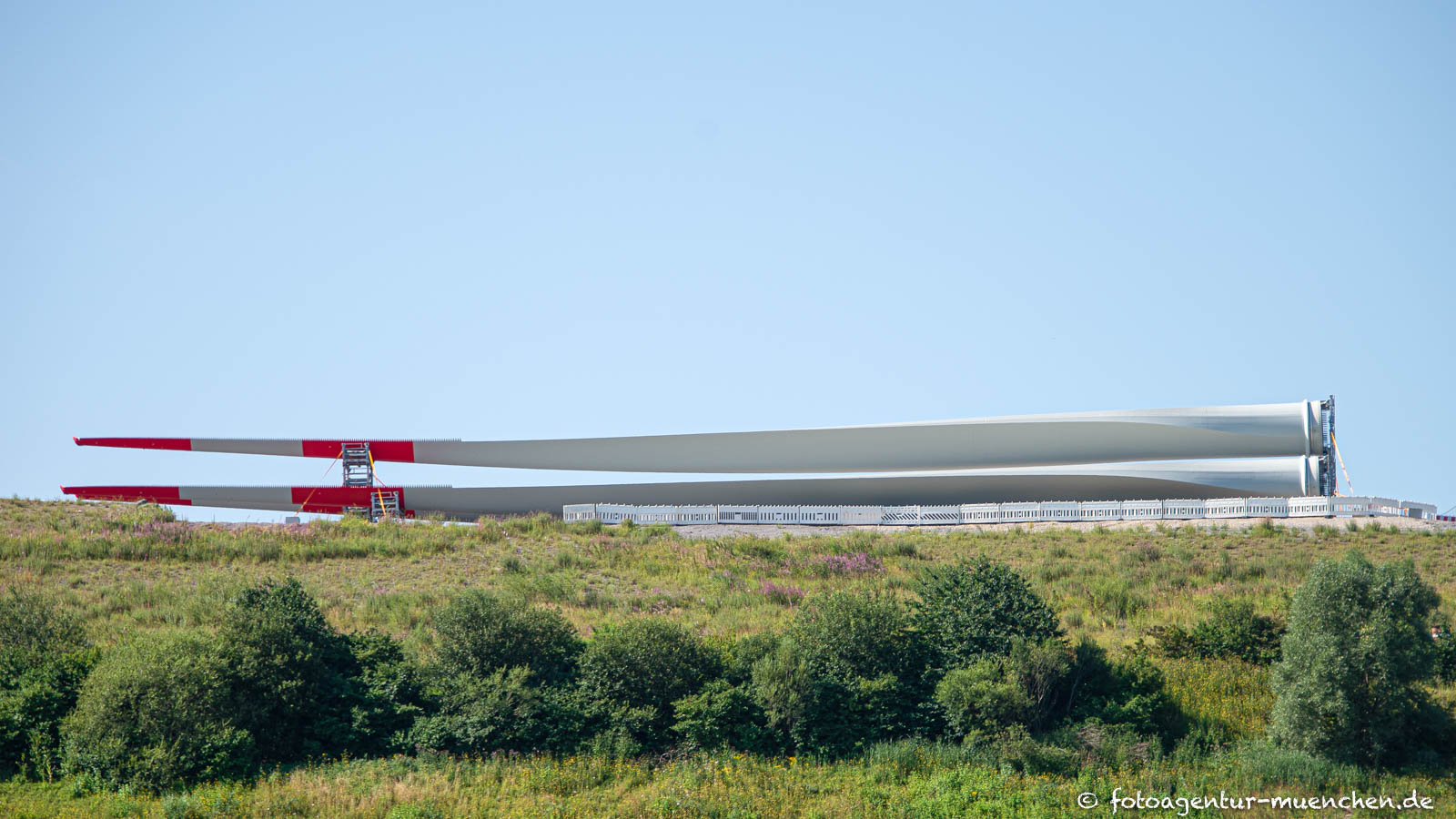 Rotorblätter für das neue Münchner Windrad