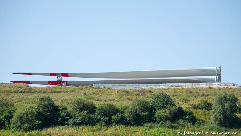 Rotorblätter für das neue Münchner Windrad