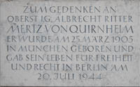 Gedenktafel - Albrecht Mertz von Quirnheim