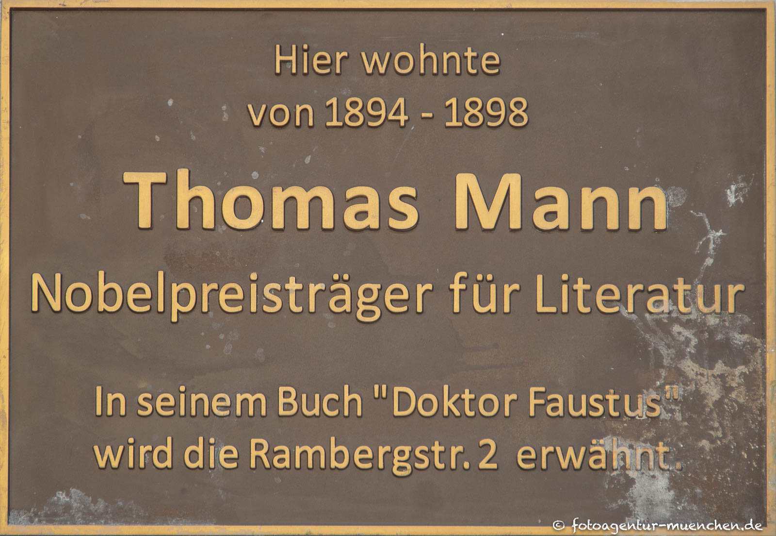 Gedenktafel - Thomas Mann