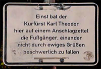 Karl Theodor - Grußverbot