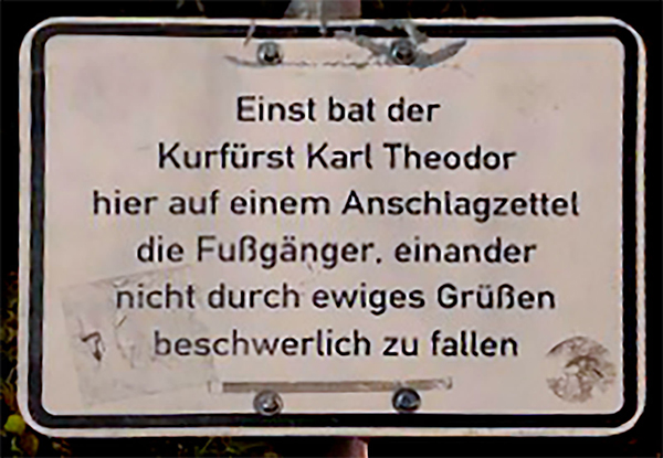 Karl Theodor - Grußverbot – Denkmal/Kunstwerk in München