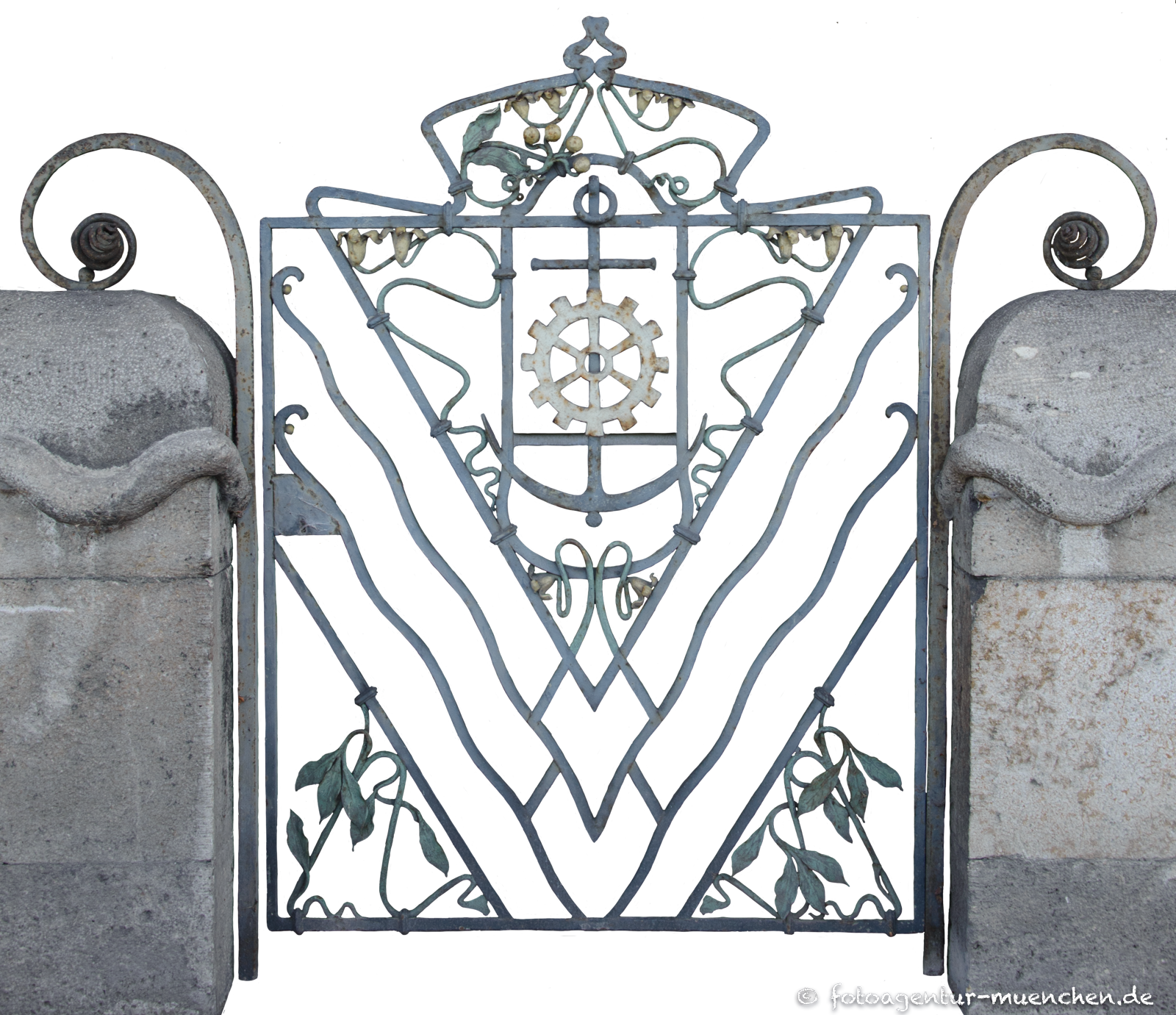 Metallgitter - Jugendstil-Grabanlage