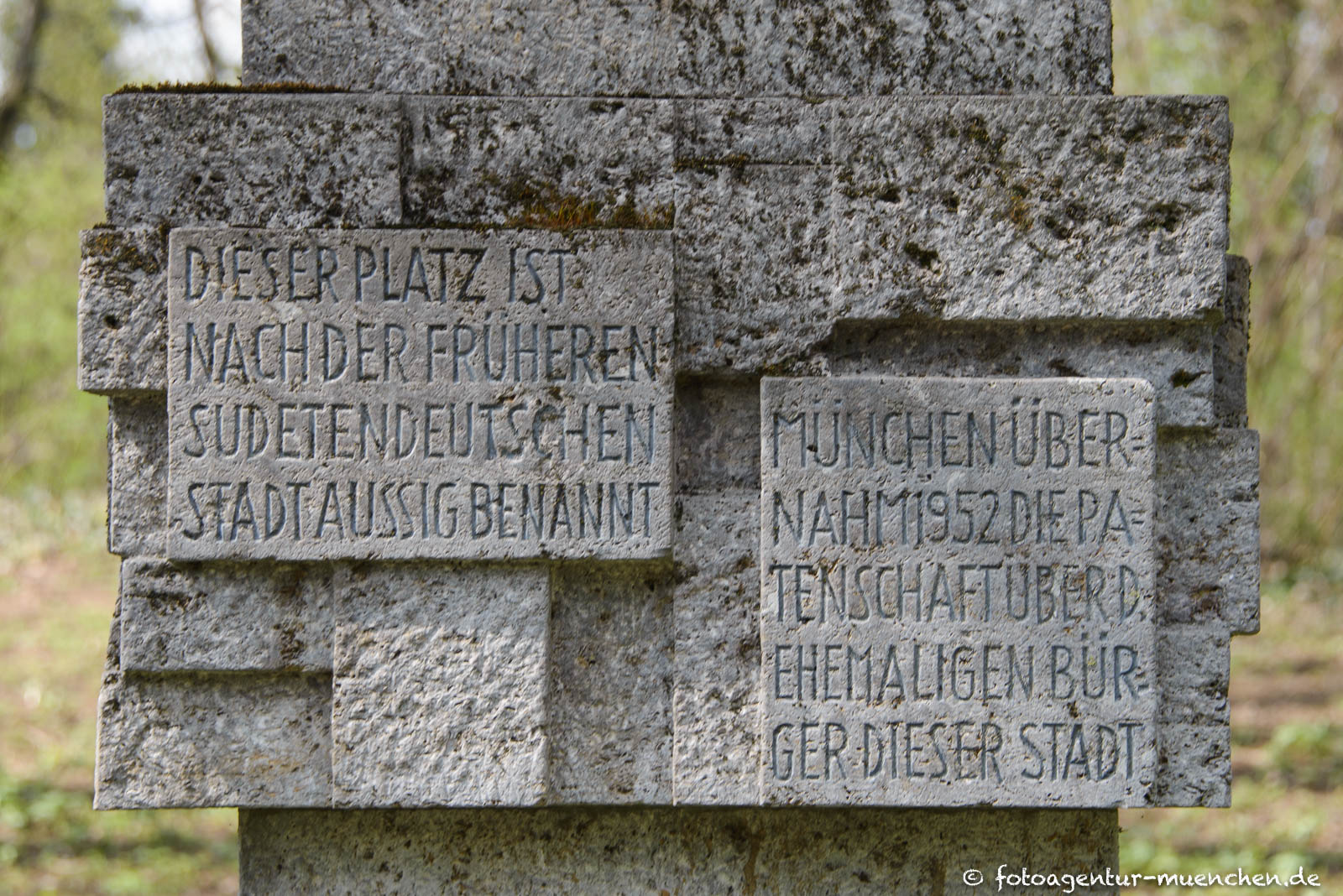 Denkmal für die Stadt Aussig