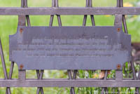 Gedenktafel für die Stifter der Gittereinfassung des Richard-Wagner-Denkmals