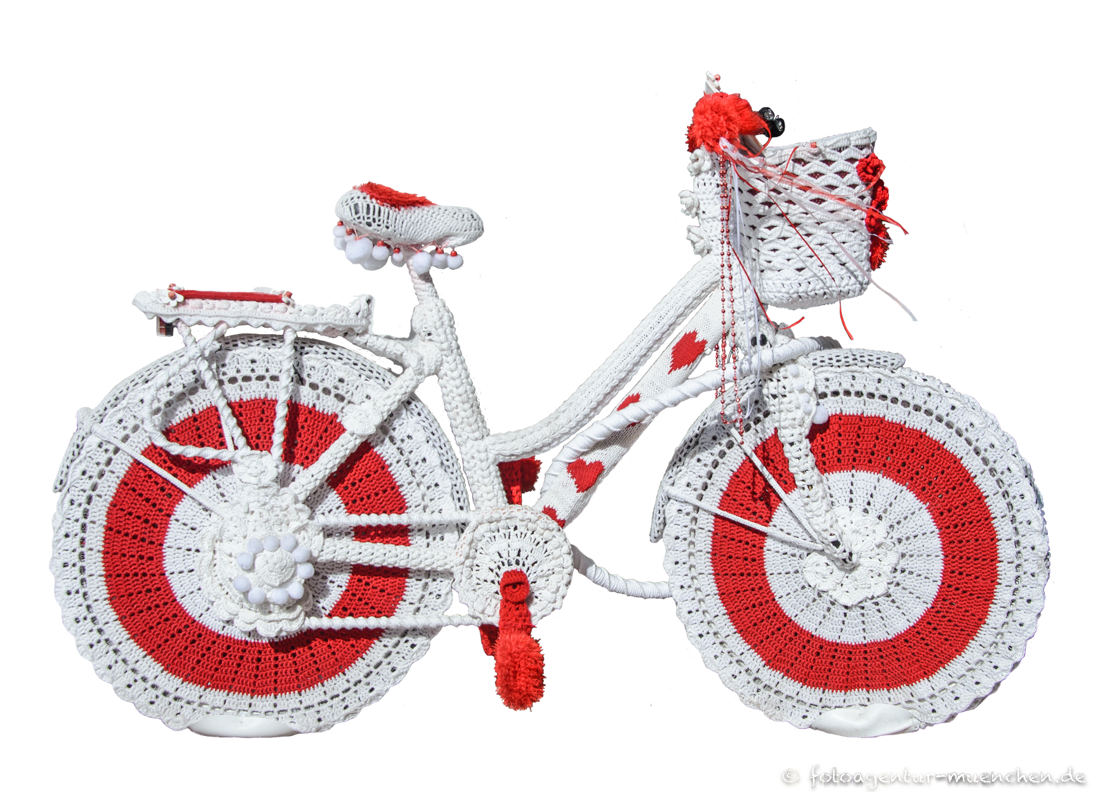 Fahrrad gehäckelt