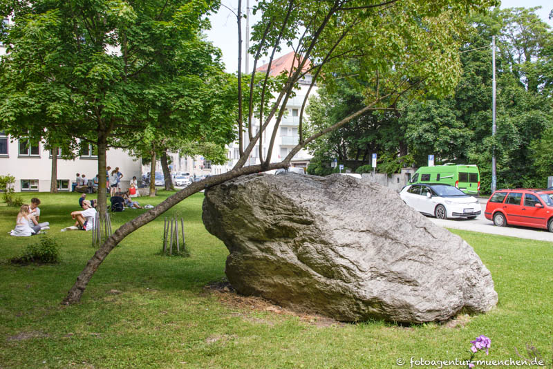 Findling vor dem Geowissenschaftliches Institut
