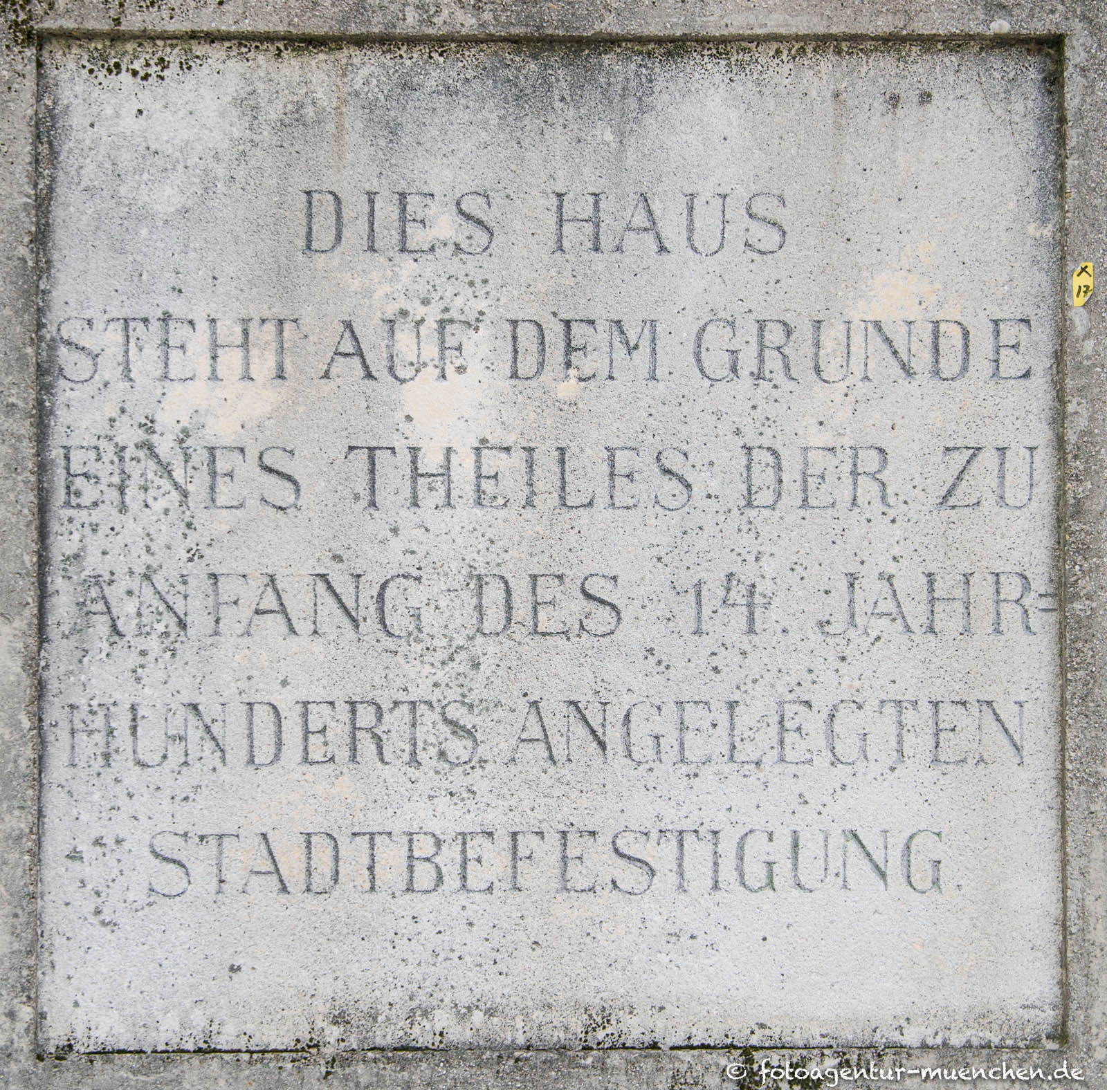 Gedenktafel - ALte Stadtbefestigung