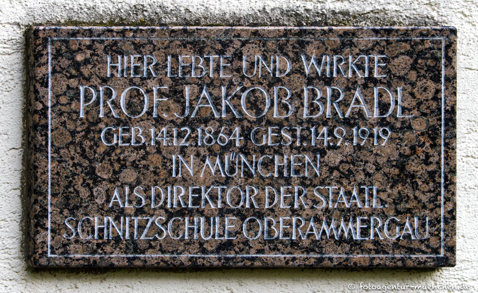 Gedenktafel - Jakob Bradl