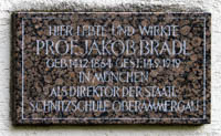 Gedenktafel Jakob Bradl