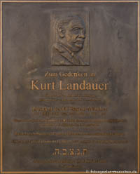 Gerhard Willhalm – Gedenktafel - Kurt Landauer