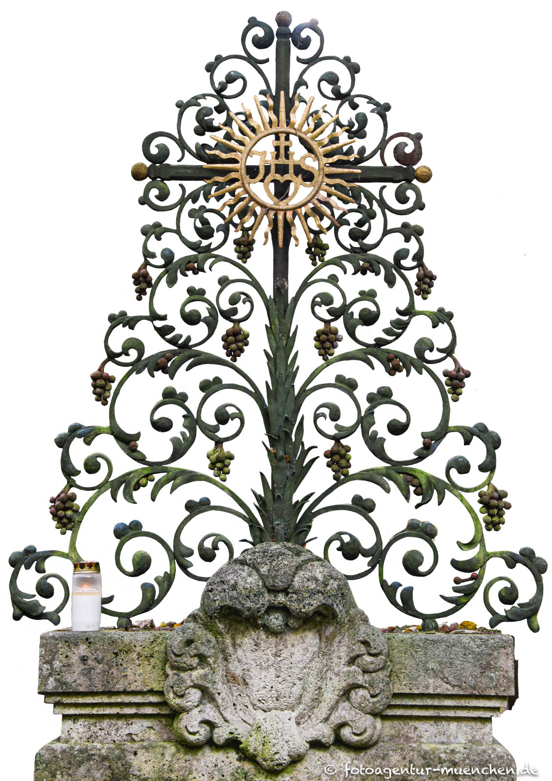 Schmiedeisenkreuz - Waldfriedhof