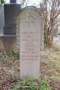 Grab von Friedrich Diez