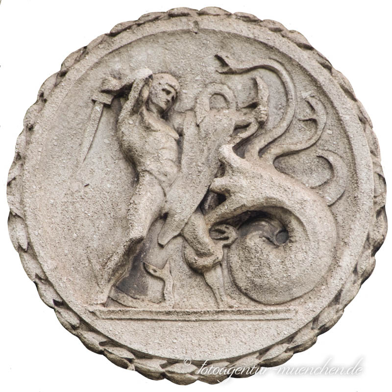 Herkules - Tötung der neunköpfigen Hydra – Denkmal/Kunstwerk in München