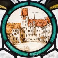 Gerhard Willhalm - Glasfenster - Der alte Hof