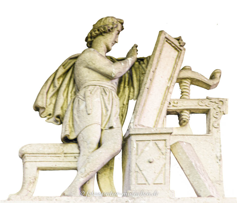 Lithographie - Atelier Ludwig Schwanthaler – Denkmal/Kunstwerk in München