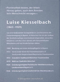 Gerhard Willhalm – Gedenktafel - Luise Kiesselbach