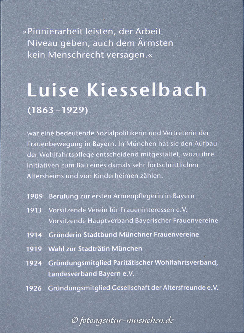 Gedenktafel - Luise Kiesselbach