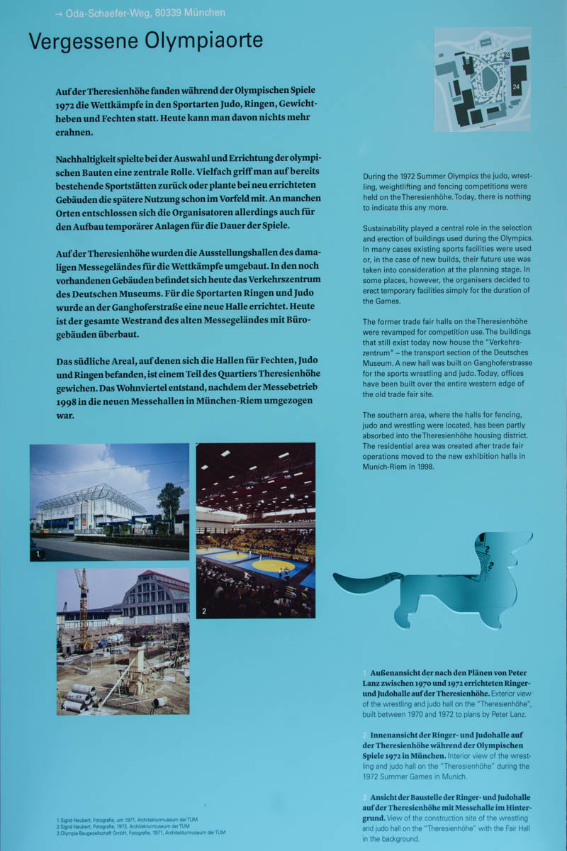 24. Vergessene Olympiaorte – Denkmal/Kunstwerk in München