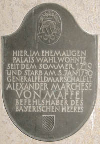 Denkmal: Alexander Marchese von Maffei