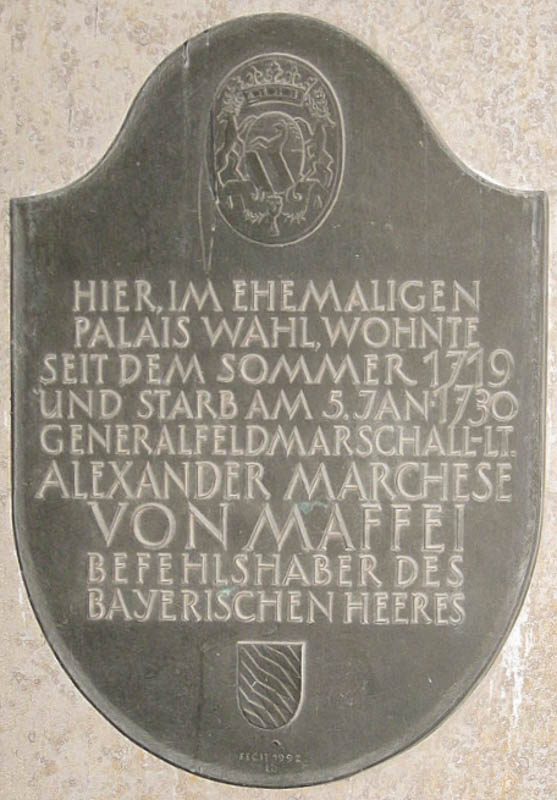 Gedenktafel - Palais Maffei