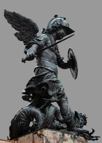 Gerhard Willhalm – Mariensäule - Putti mit Basilisk