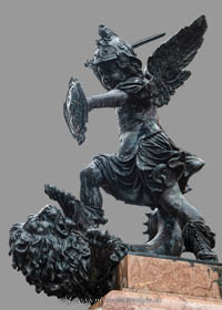 Gerhard Willhalm – Mariensäule - Putti mit Löwen