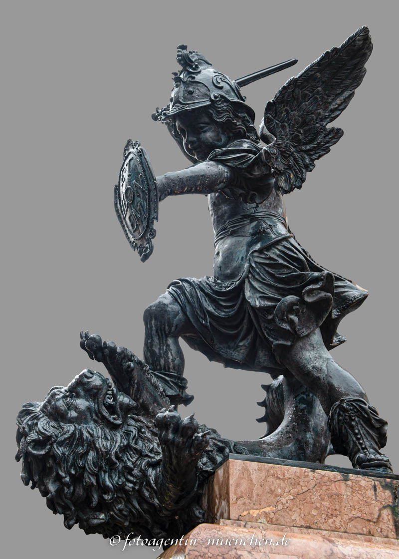Mariensäule - Putti mit Löwen