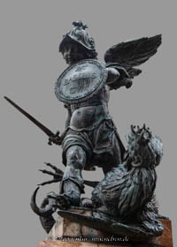 Gerhard Willhalm – Mariensäule - Putti mit Basilisk