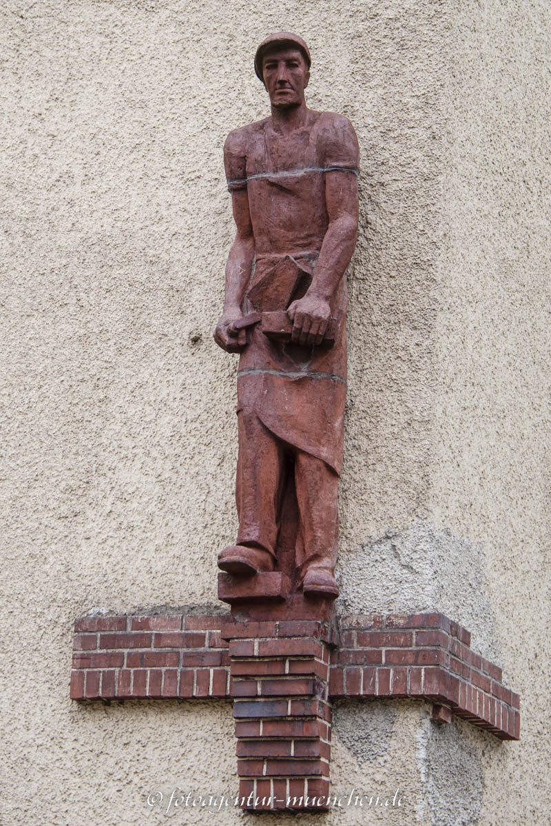 Bauarbeiter – Denkmal/Kunstwerk in München