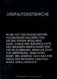 Gedenktafel - Dreifaltigkeitskirche