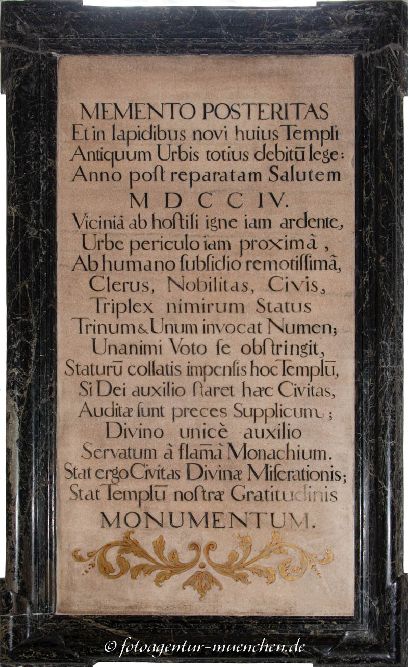 Dreifaltigkeitskirche - Gedenktafel