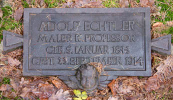 Grab von Adolf Echtler