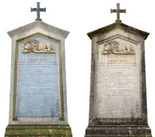 Gerhard Willhalm – Grabstein von Elias Mauromichalis - Farblich gefasst