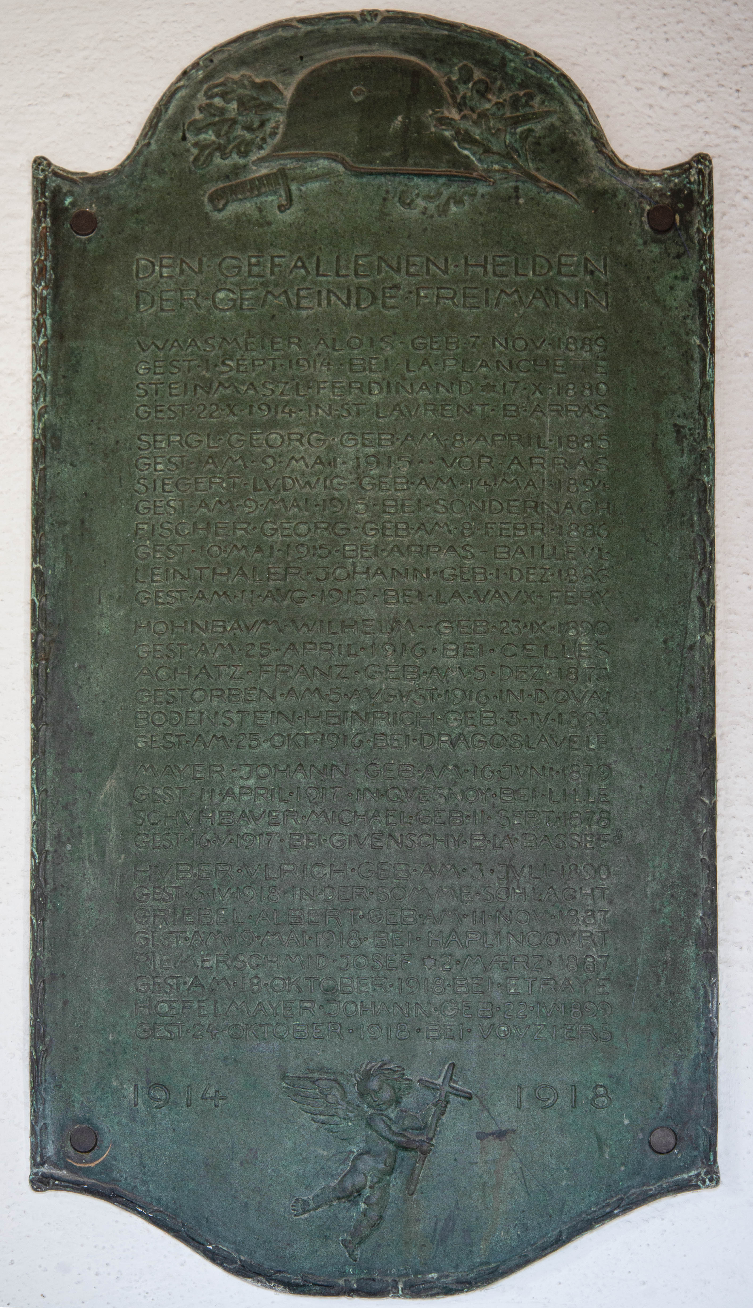 Kriegergedenktafel