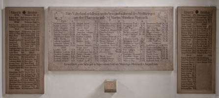 Kriegerdenkmal: Kriegergedenktafel St. Martin
