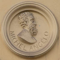 - Tondi mit Reliefbüste - Michelangelo
