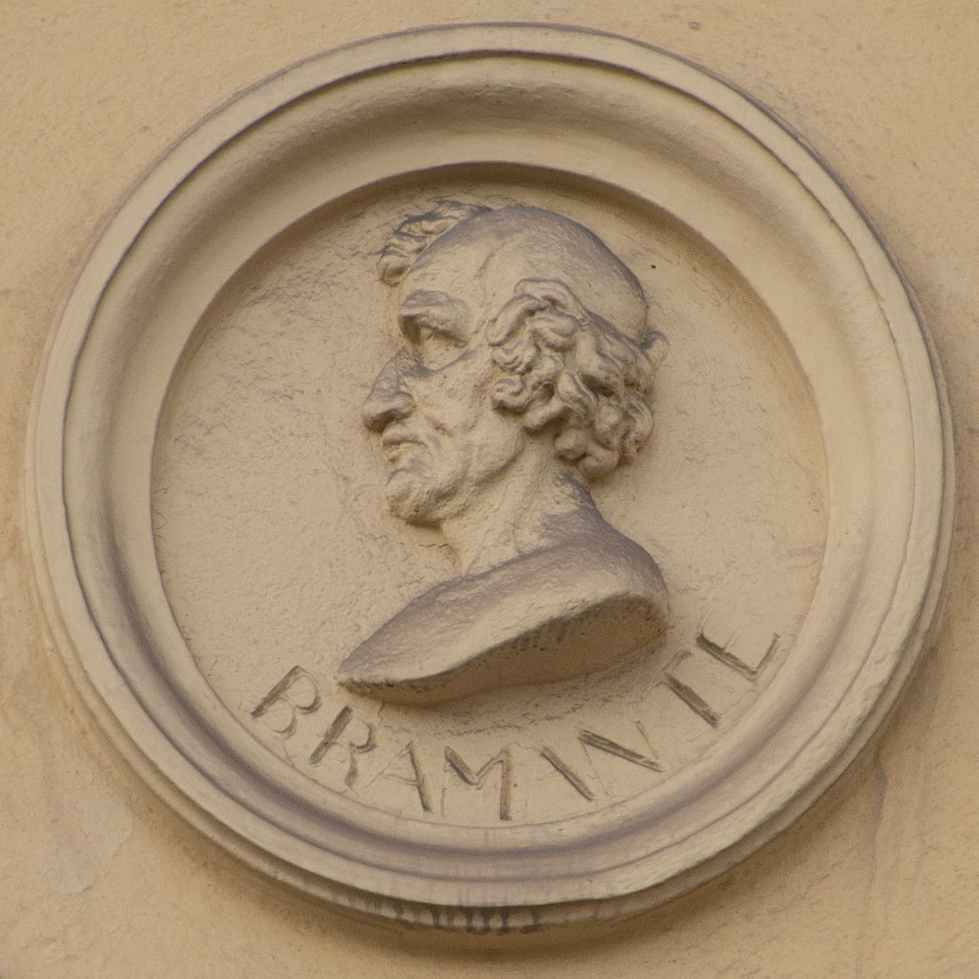 Tondi mit Reliefbüste  - Bramante