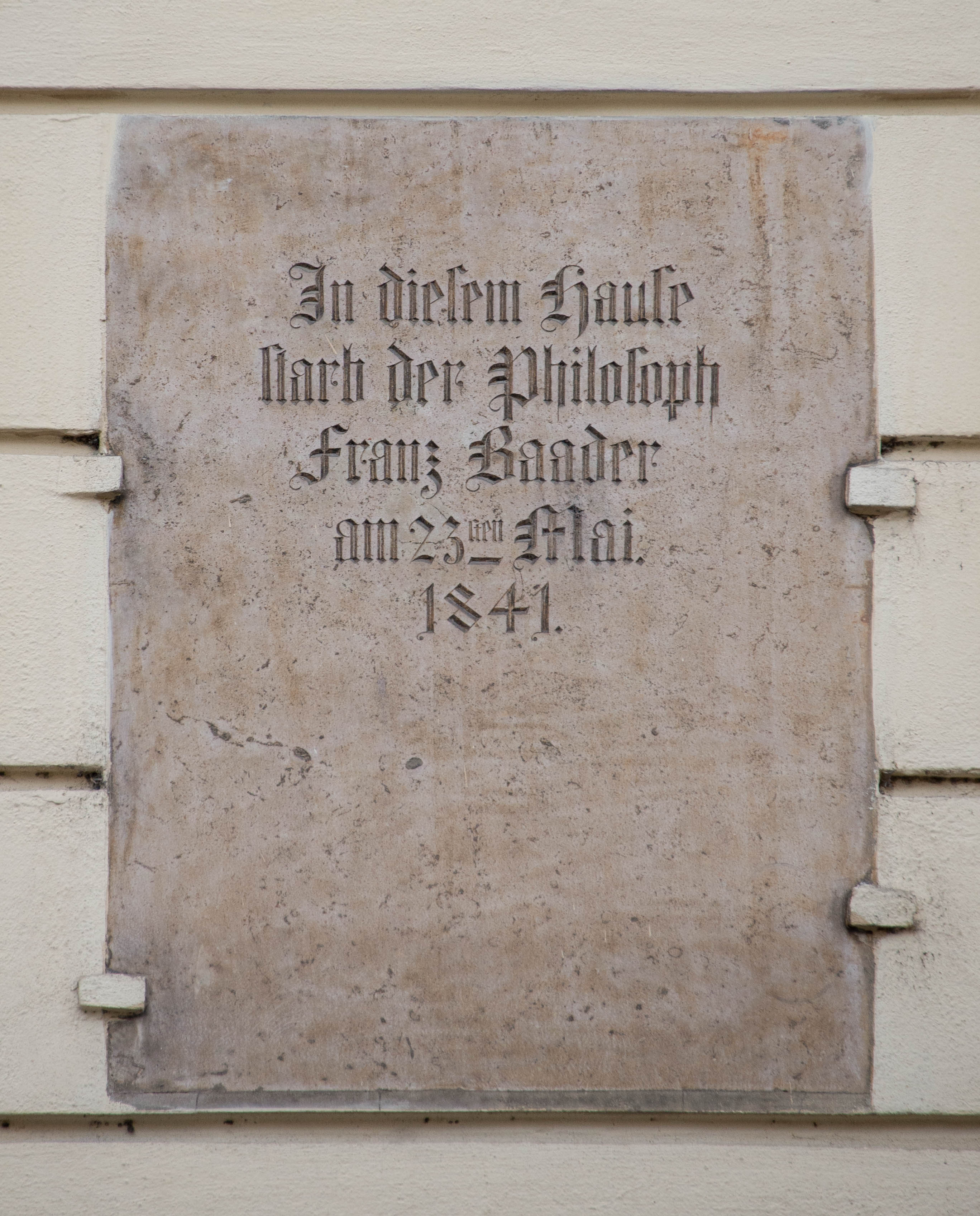 Gedenktafel - Franz Baader