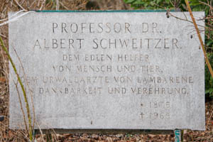  - Gedenktafel - Albert Schweitzer